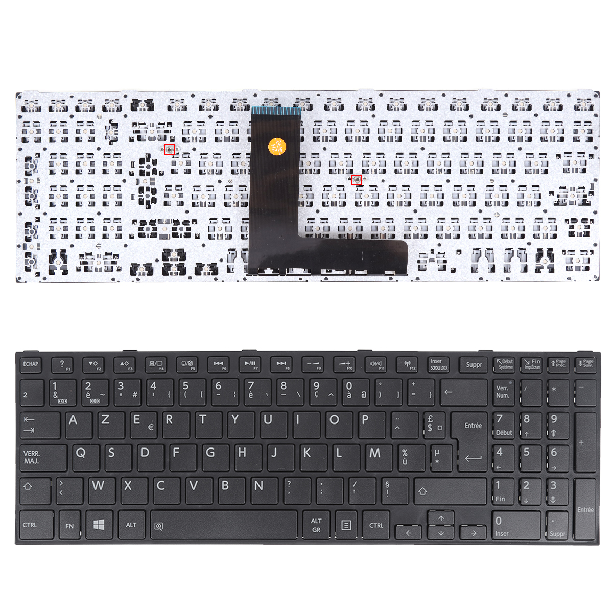Picture of New Replacement Laptop Keyboard For TOSHIBA Satellite C50-B BLACK FRAME BLACK (Without foil,For Win8)  FR Layout